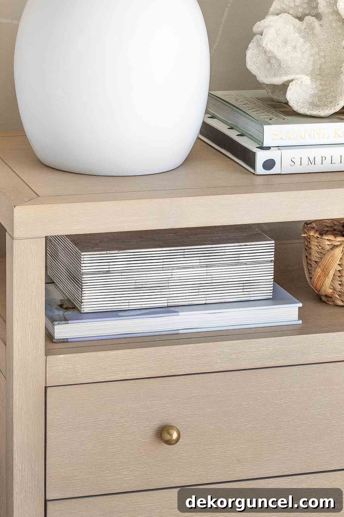 Curate Your Cozy Corner 10 Stylish Bedroom Updates 9 Black and white bone box