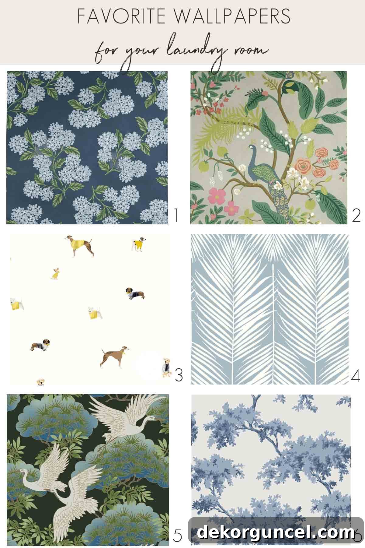 Elegant Wallpaper Designs Perfect for Laundry Room Makeovers