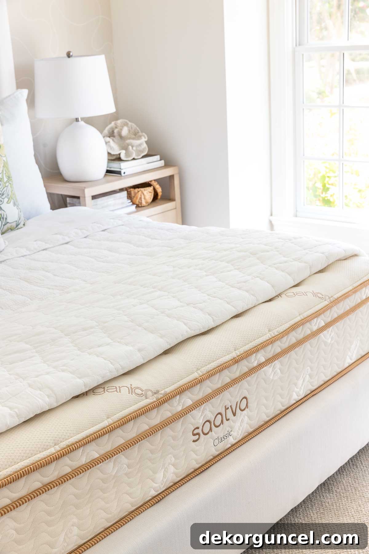 Your Complete Mattress Guide: Shopping, Cleaning, and Care 4 Saatva mattress in our guest bedroom