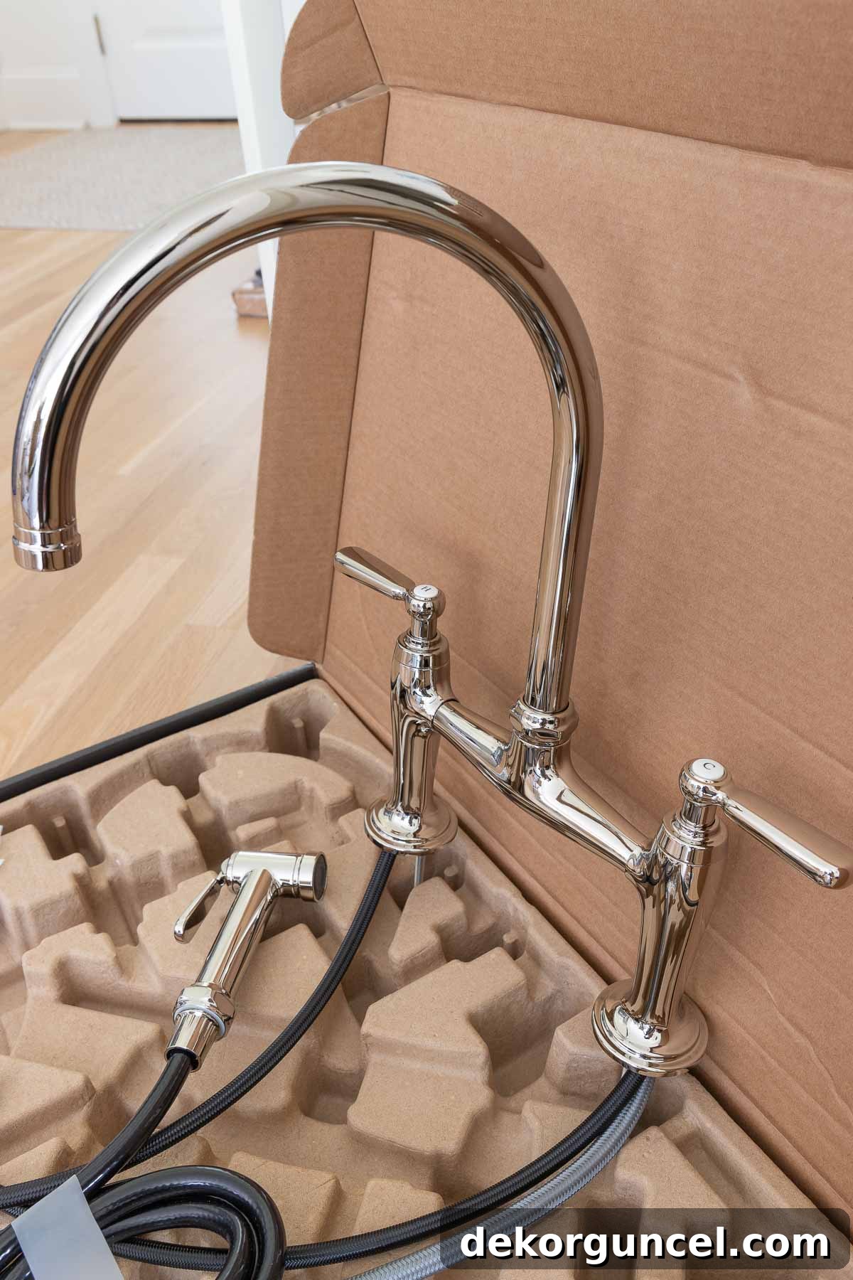 Kohler Studio McGee kitchen faucet in polished nickel