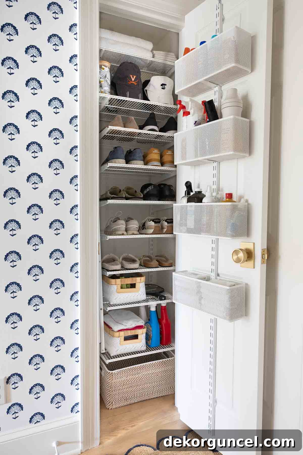 Declutter Your Home From Laundry Room Closet to Versatile Door Storage 3 Laundry room closet organization with Elfa system