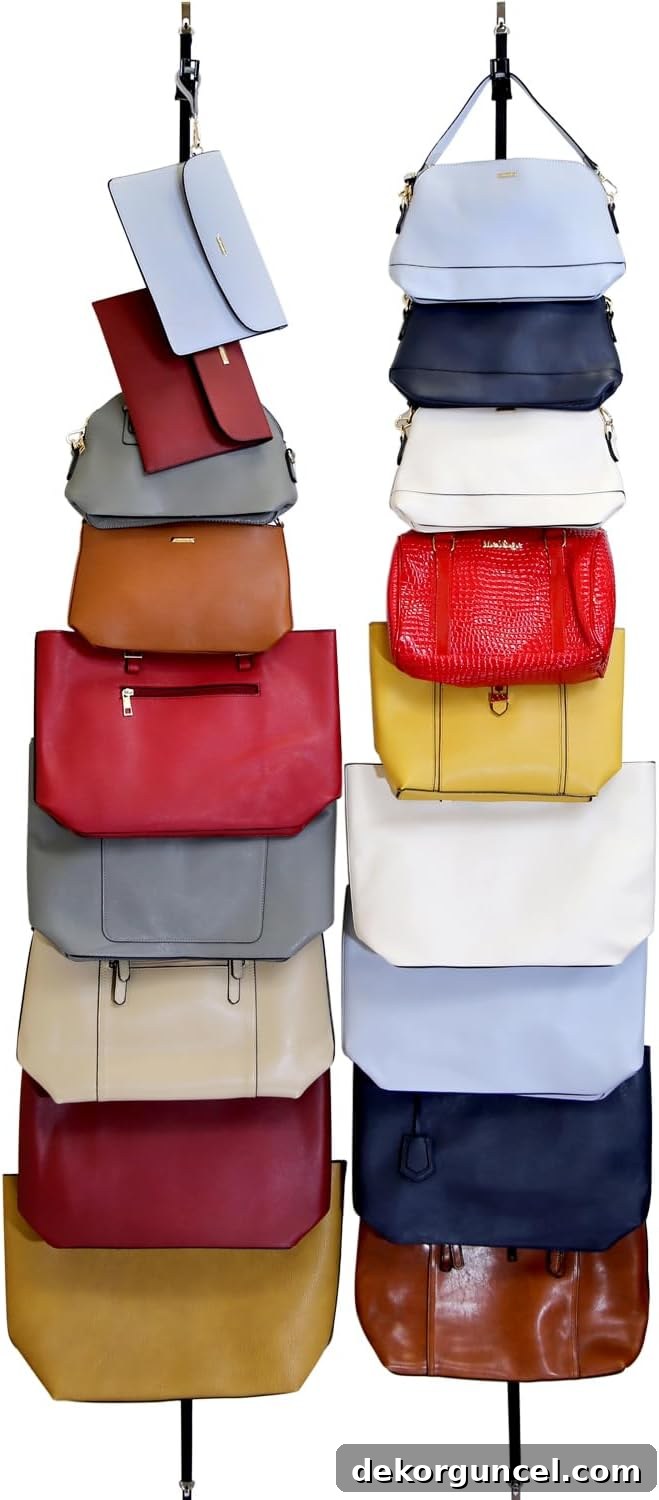 Declutter Your Home From Laundry Room Closet to Versatile Door Storage 21 Back of door organizer for handbags