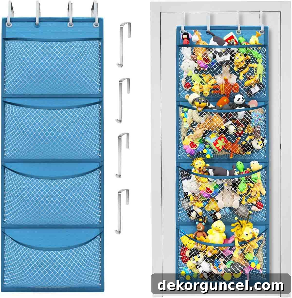 Declutter Your Home From Laundry Room Closet to Versatile Door Storage 24 Back of door organizer for stuffed animals
