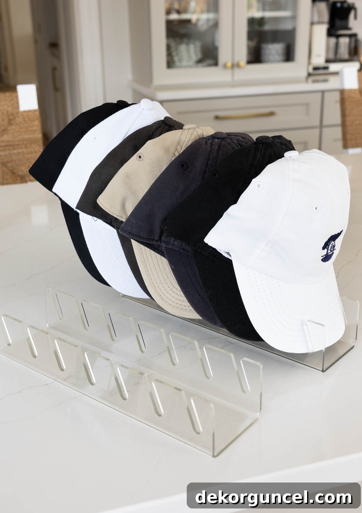 Declutter Your Home From Laundry Room Closet to Versatile Door Storage 8 Acrylic cap organizers
