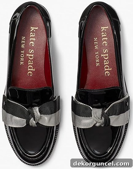 2024 Award Winners: My Top Picks and LTK's 28 Kate Space black loafers with black and gray bow