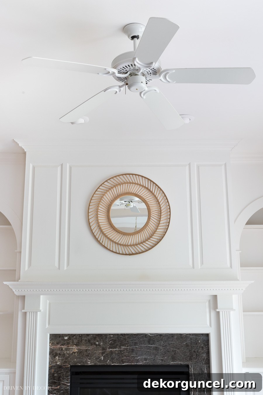How to spray paint your ceiling fan white – a step-by-step tutorial results in a modern, fresh look.