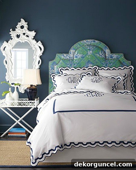A stylish folding table can double as a unique nightstand!