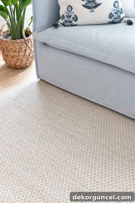 Honeycomb rug in natural color, a long-time favorite