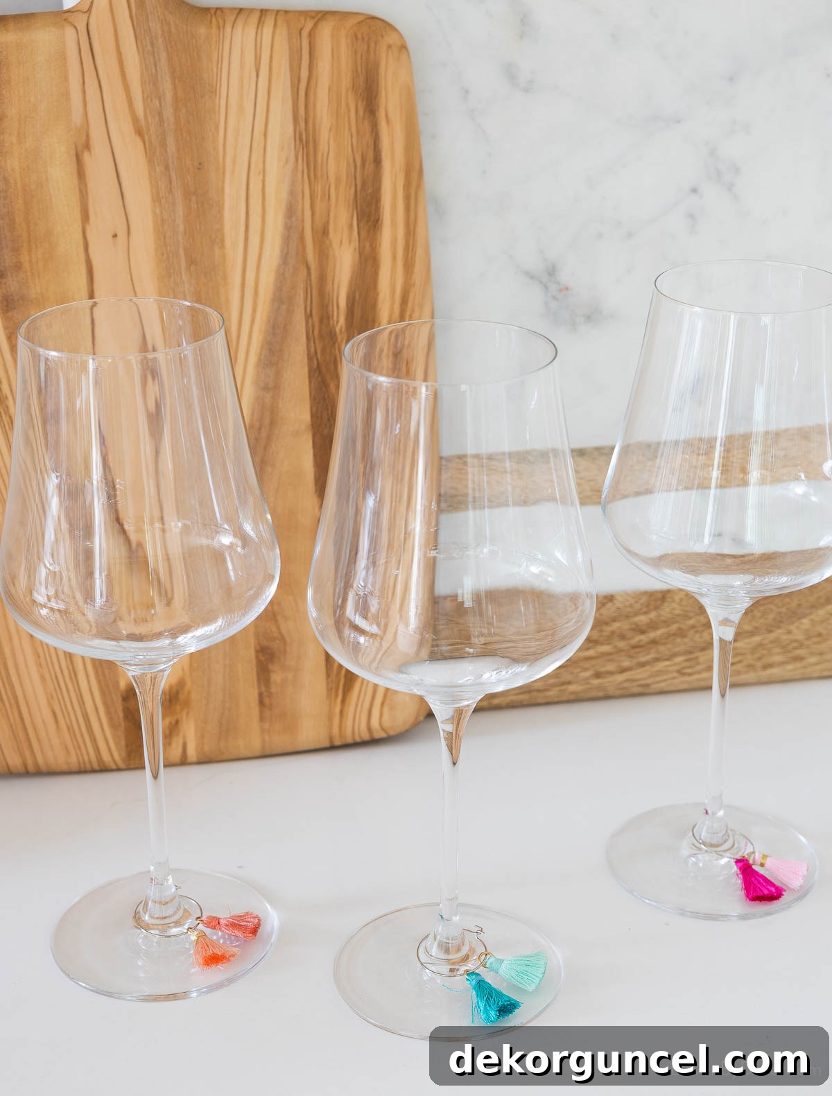 Simple Charcuterie Board Party Ideas For Stress Free Entertaining 11 Wine glasses with charms on stem