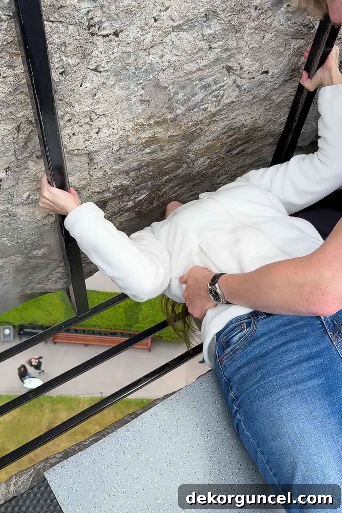 Kissing the Blarney Stone