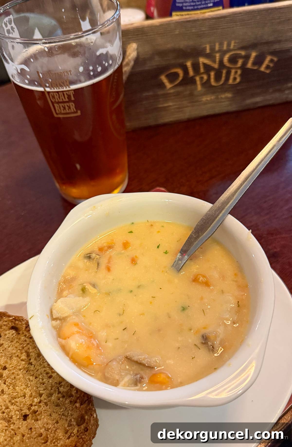 Seafood chowder at Dingle Pub
