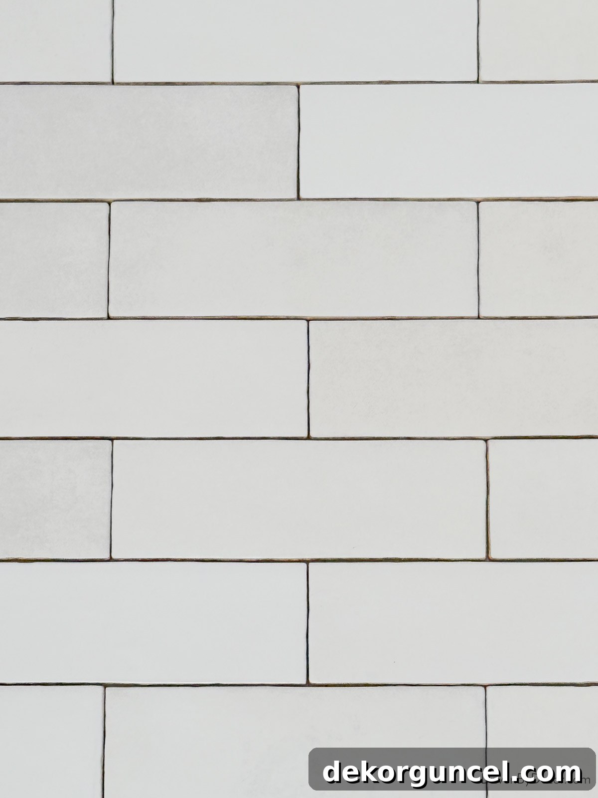 Subway tile laid in a classic brick pattern, creating a traditional and timeless look.