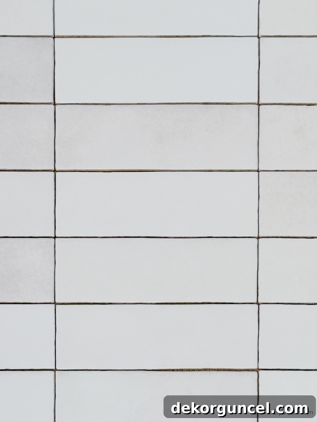 Subway tile laid in a horizontal stack pattern, creating a contemporary and broad visual effect.
