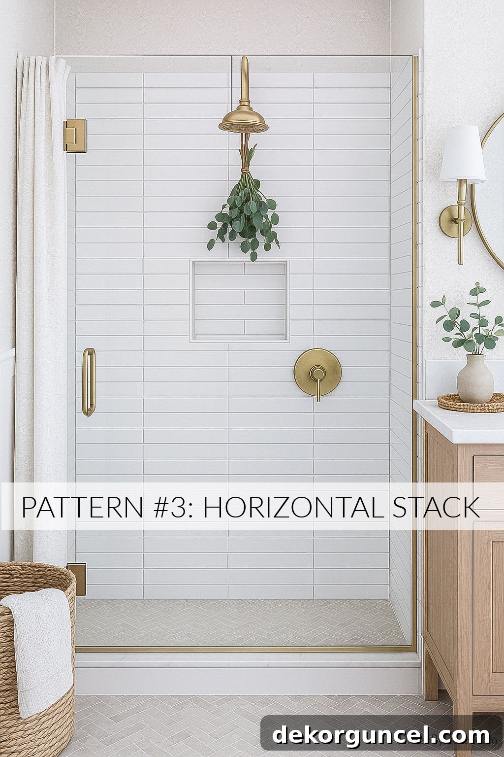 Detailed view of subway tile in a horizontal stack, emphasizing the clean grid and modern aesthetic.