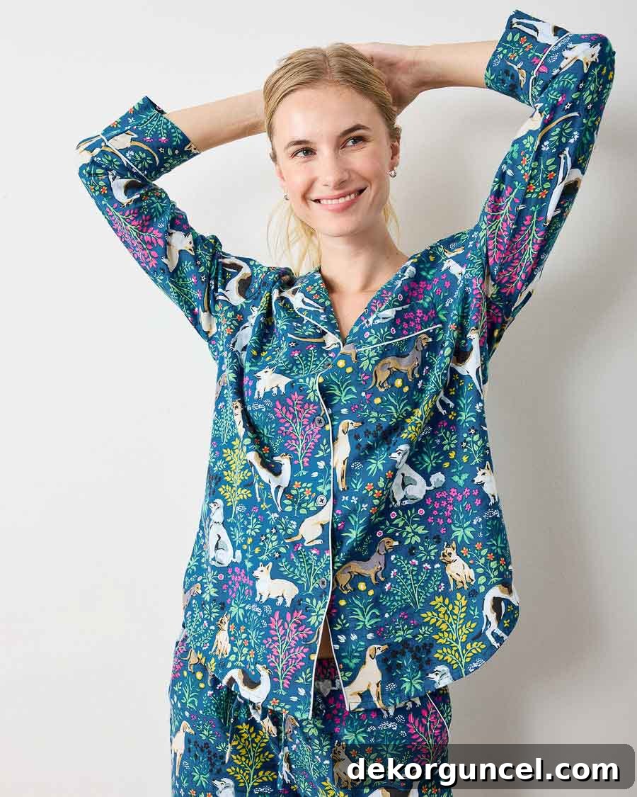Colorful patterned pajamas