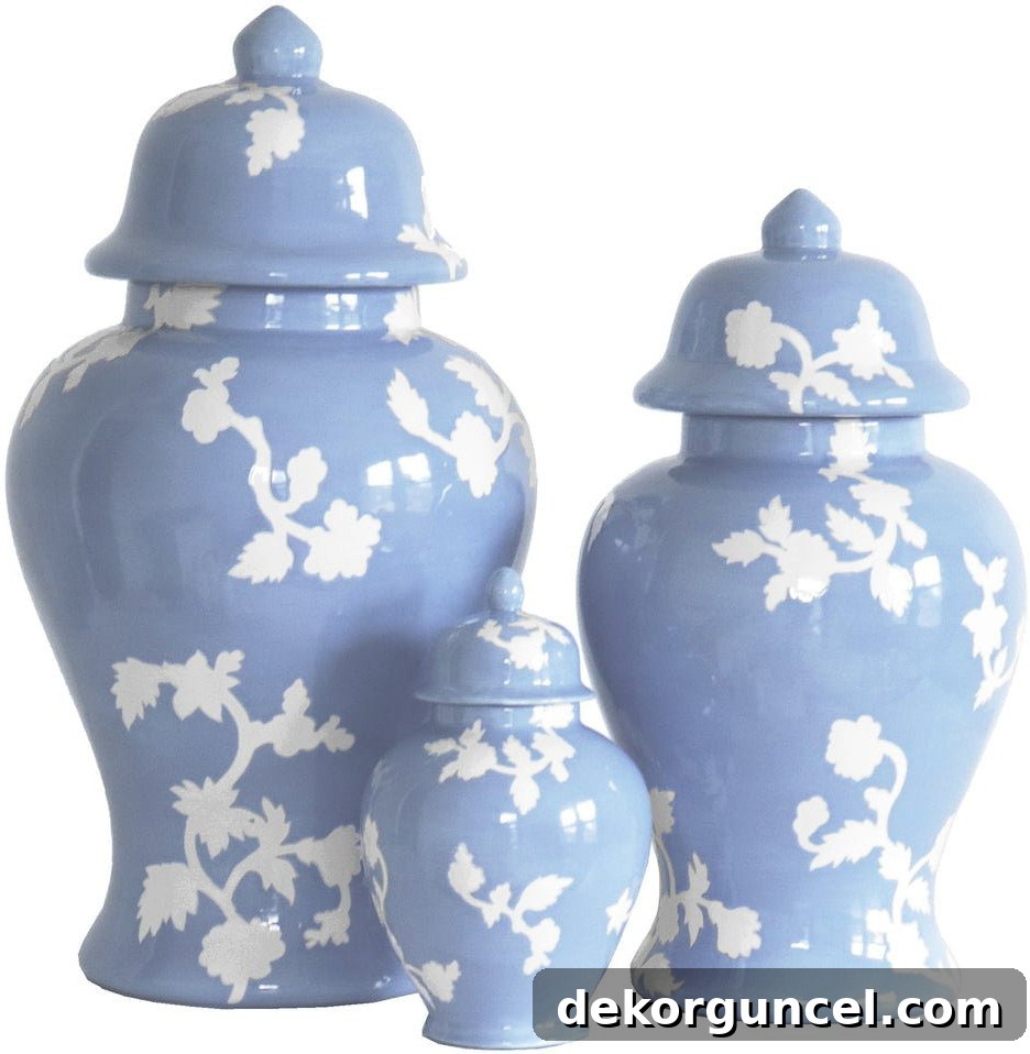 Chinoserie ginger jars