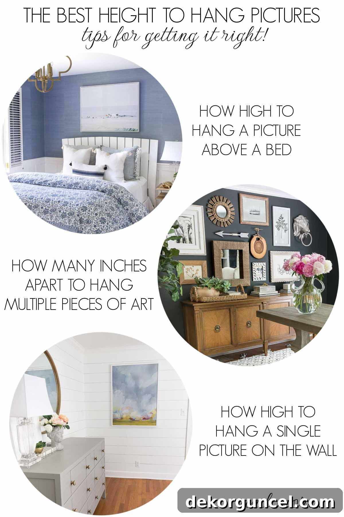 Essential Tips for Dining Room Decor 4 Tips for how high to hang pictures