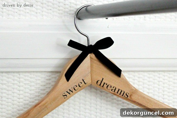 Personalized Hangers The Gift of Unique Style 3 DIY Guest Room Hangers