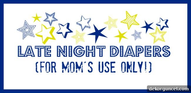 4 Creative Baby Shower Games and Activities 5 Late Night Diapers Sign for baby shower activity