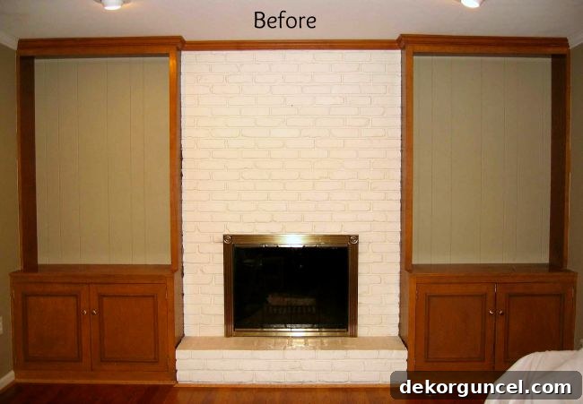 Stone Fireplace Designs Youll Love 2 Before of Fireplace and Bookcase
