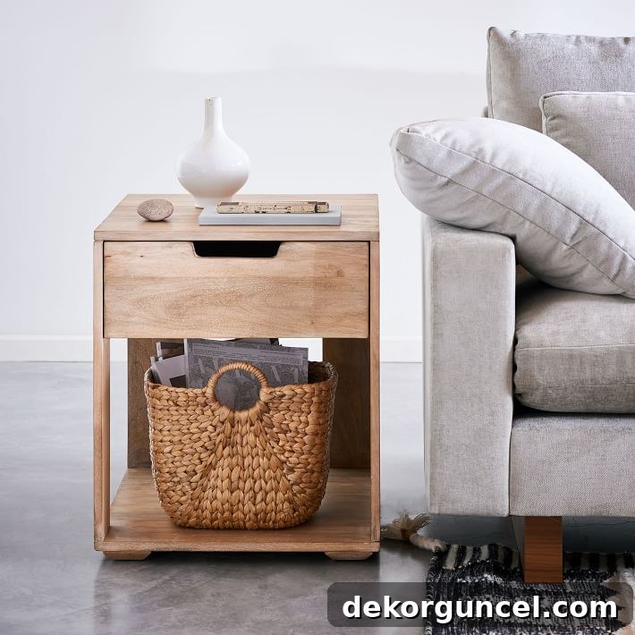 10 Clever Ways to Style Your Home With Baskets 13 This stylish curved seagrass basket is an ideal and elegant solution for holding magazines, blending seamlessly into any living space.