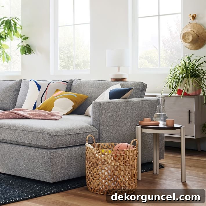 10 Clever Ways to Style Your Home With Baskets 16 These zig zag baskets are an excellent choice for extra storage, offering both functionality and a charming design element to any room.