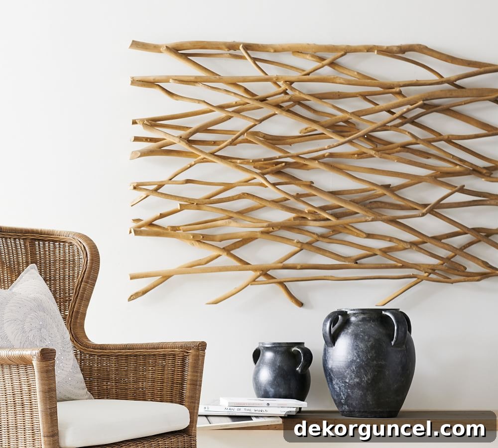 Decorating with driftwood wall art
