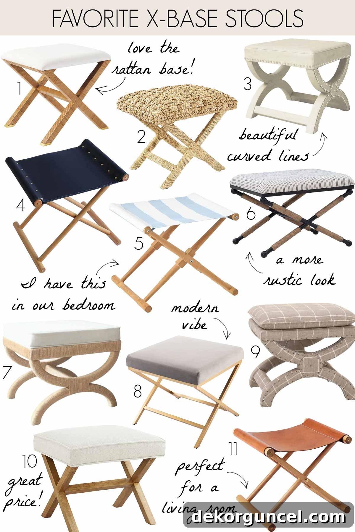 Favorite X-base stools