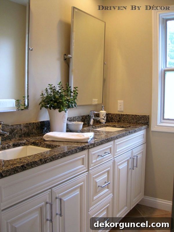 Girls Bathroom Remodel - a bright and modern remodeled bathroom for children