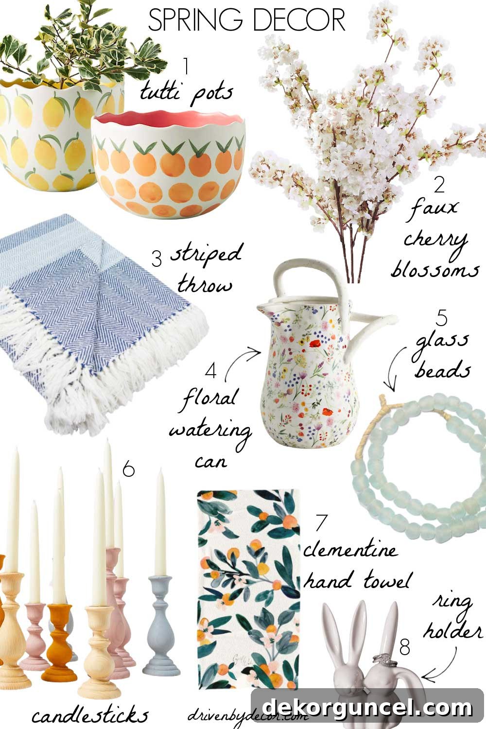 My favorite spring home decor accessories!