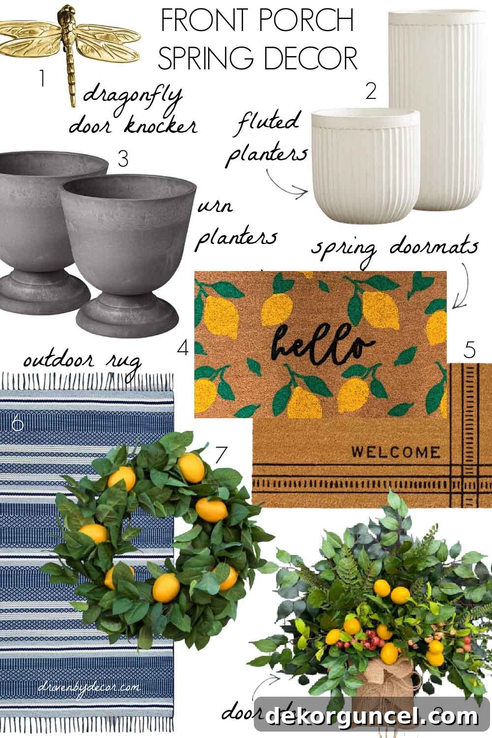 Spring decor favorites for your front porch!