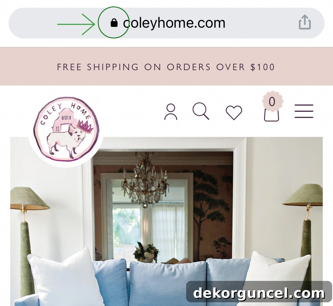 10 Smart Tips for Buying Furniture Online 2 How to tell if website is legit by checking for padlock