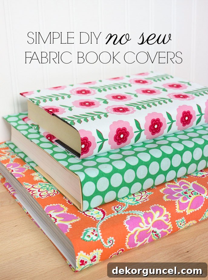 My Top 10 DIY Home Projects 15 A collection of books adorned with various fabric covers, featuring different patterns and textures, created using a no-sew DIY method with Stitch Witchery and an iron, ideal for home decorating.