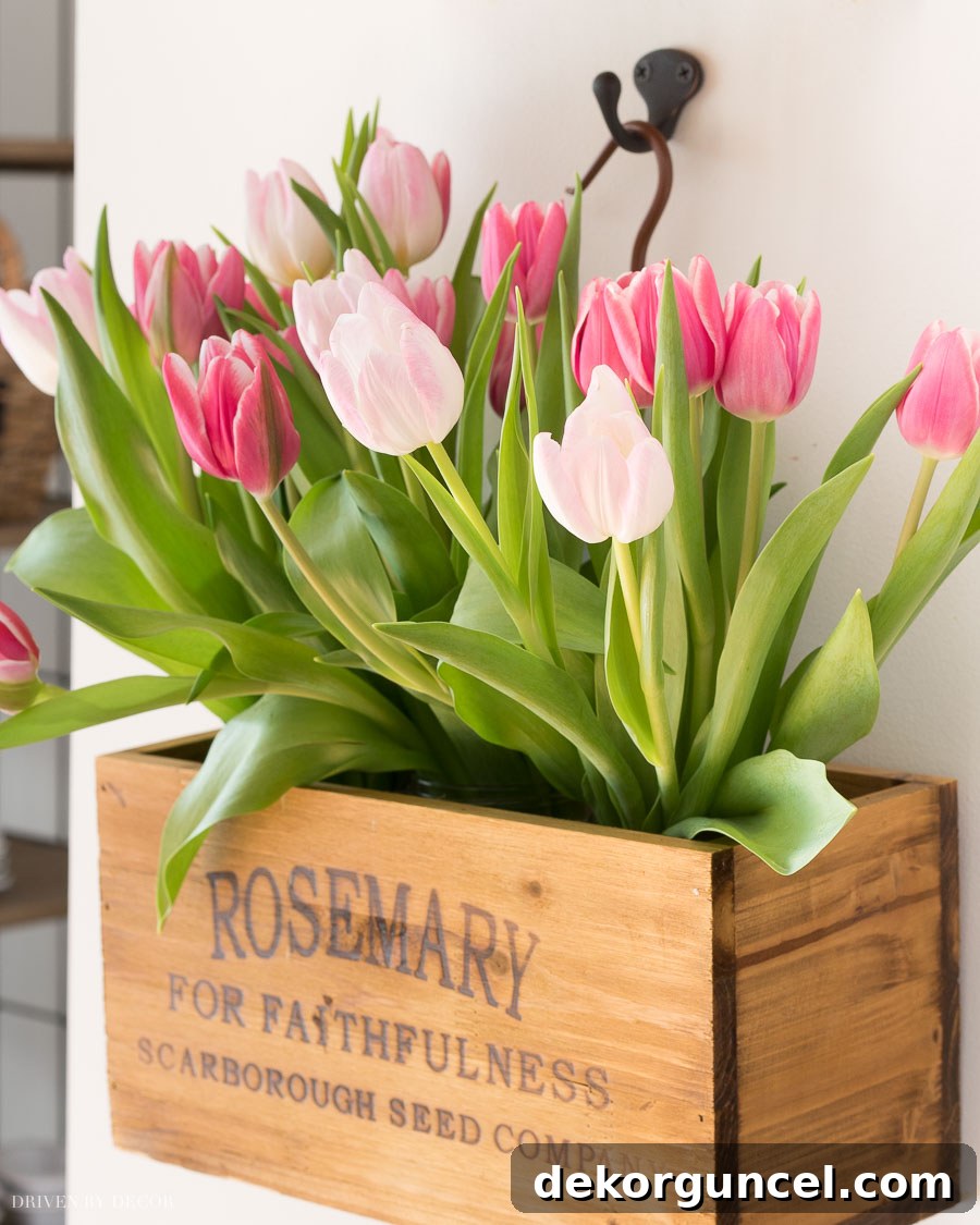 The hanging wooden herb boxes in our kitchen filled with flowers!