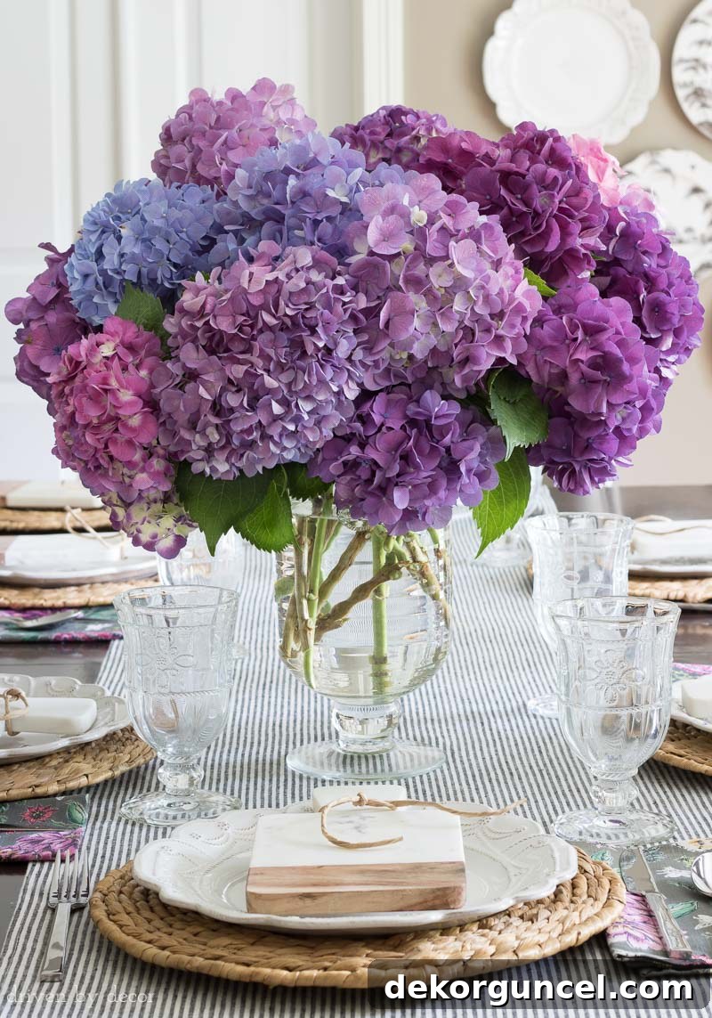 My favorite footed glass vase - perfect for fresh flower bouquets!